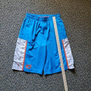 Nike Blue Orange Dri-Fit Basketball Shorts Size Medium